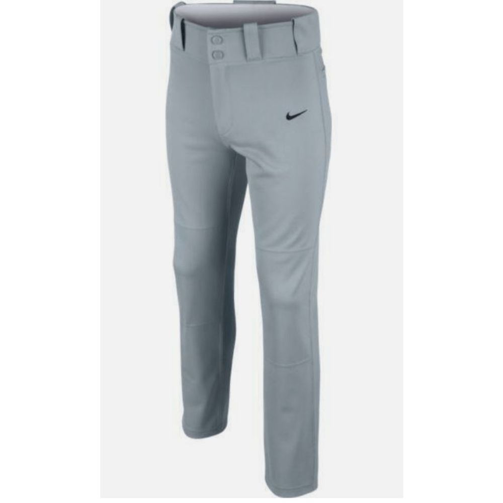 NEW Boy's Youth Medium NIKE Core Dri-Fit Open Hem Baseball Pants Gray 615283-052 - Picture 2 of 8